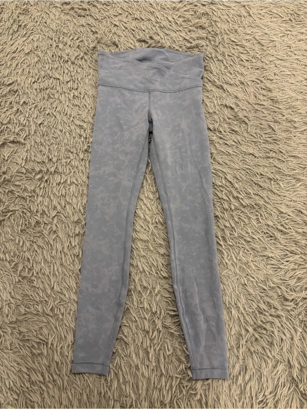 Lululemon Women’s Size 6 Always On High-Rise Tight Blue Tie Dye 28” Cross Waist